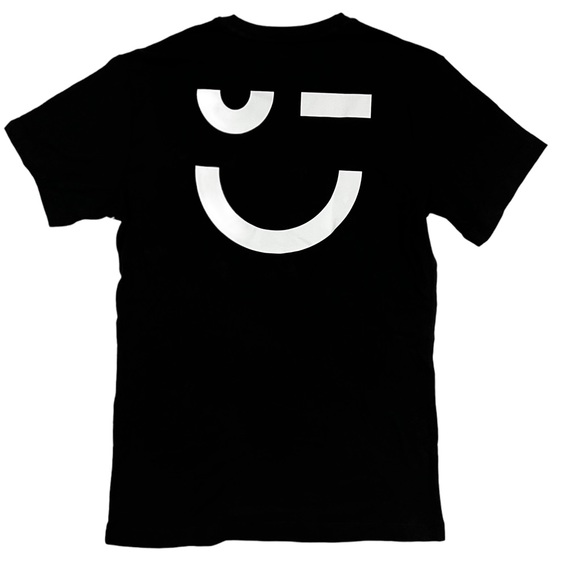 Nordstrom BP Women’s Sz XXS Nordstrom NYC Wink Face Emoji T-Shirt Black,… - Picture 2 of 4